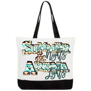 Summer Nights and Arena Lights Canvas Tote Bag
